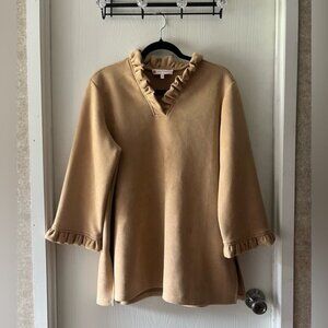 Jude Connally Faux Suede Top